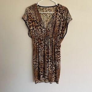 Zara animal print cheetah dress size S